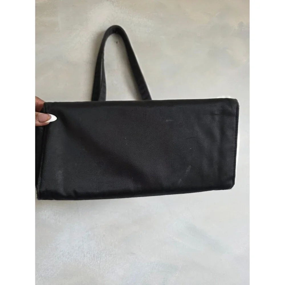 Vintage Kate Spade Sam Classic Nylon Shoulder Bag Boxy Black 11x7x5.5